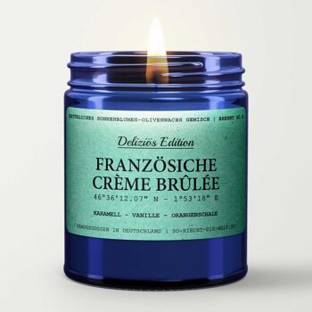 Bougie Parfumée French Crème Brûlée - Édition Délicieuse - Caramel | Vanille | épluchure d'orange 2