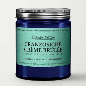 Bougie Parfumée French Crème Brûlée - Édition Délicieuse - Caramel | Vanille | épluchure d'orange 4