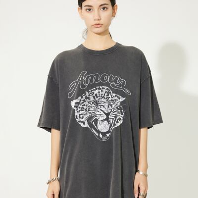 Oversized faded "love" t-shirt 1S 1M