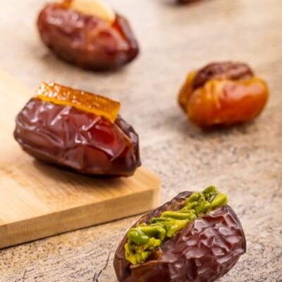 Jomara Dates Assorted Filled (200g: w/ Pecan, w/ Orange Peel, w/ Roasted Almond)