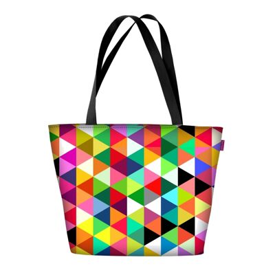 Borsa A Tracolla Colombina In Canvas Linea Holiday Bertoni