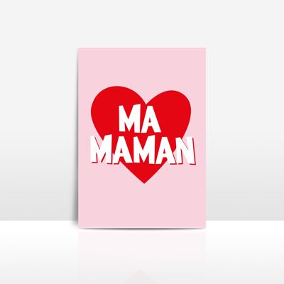 Carte amour maman mère