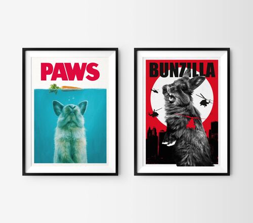 Artprints "Movie Bunnies"