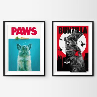 Artprints "Movie Bunnies"