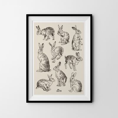 Art print "bunnies"