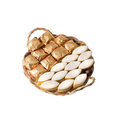 Vassoio Calissons & Castagne Candite ⌀20cm - 420g