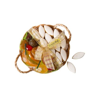 Duo tray Calissons & Candied fruits ⌀20cm - 600g