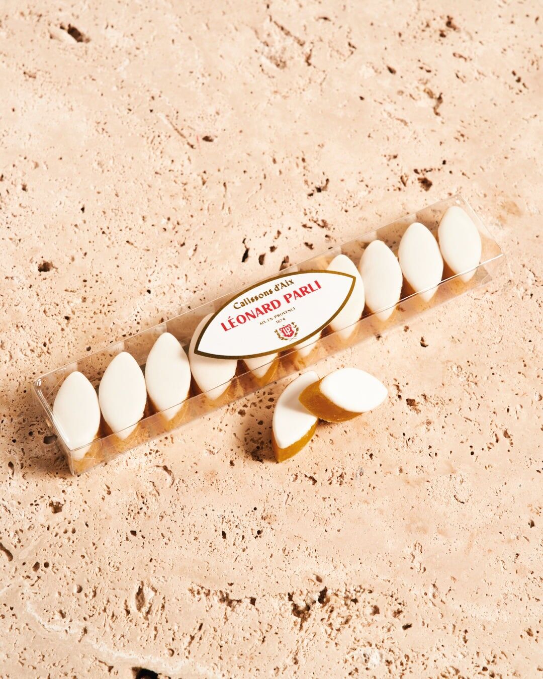 White Mini Calissons strip - 65g - 10 pcs