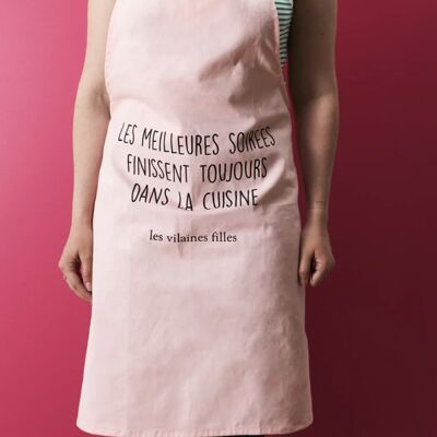 Kitchen apron "the best parties always end up in the kitchen"
