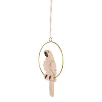 Fig Parrot hanger resin 27 cm