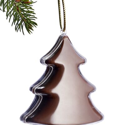 Colgante de árbol de Navidad de chocolate con leche