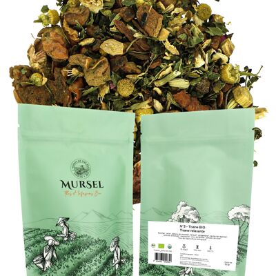 N°3 - Organic herbal tea – Relaxing herbal tea - 75gr