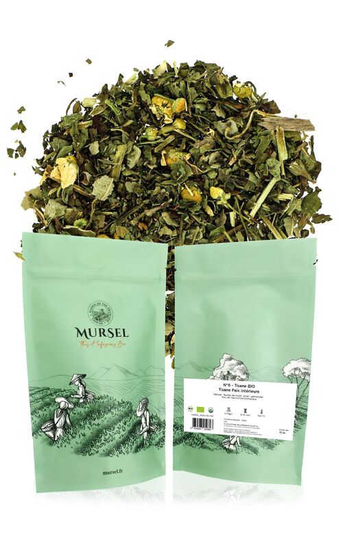 N°6 - Tisane BIO – Tisane Paix intérieure - 75gr