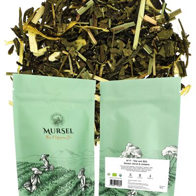 N°17 - Organic green tea – Lemon & rosemary flavor - 75gr