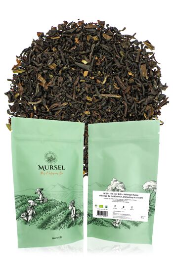 N°21 - Thé noir BIO – Mélange Russe – mélange de thé Keemun, Darjeeling et Assam - 75gr 1