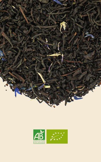 N°28 - Thé noir BIO – Earl Grey – Saveur bergamote, fleurs de bleuet - 75gr 3