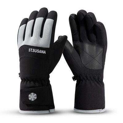 Winter snow gloves | gentlemen | Black | gray | christmas