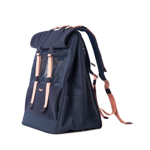 Sac à dos de transport pour chat - Bleu Navy