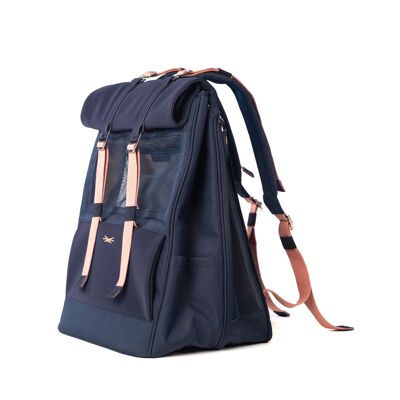 Carrying backpack for cat - Navy blue