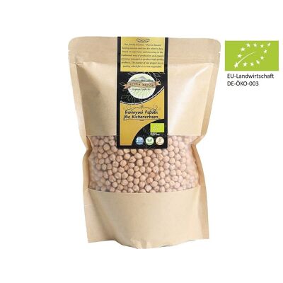 Garbanzos orgánicos enteros y sin tostar de Grecia 1 kg