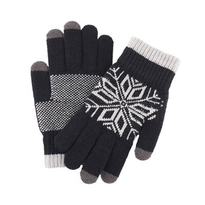 Gants à motifs | doublé | dames | messieurs | diverses couleurs | écran tactile | motif de noël