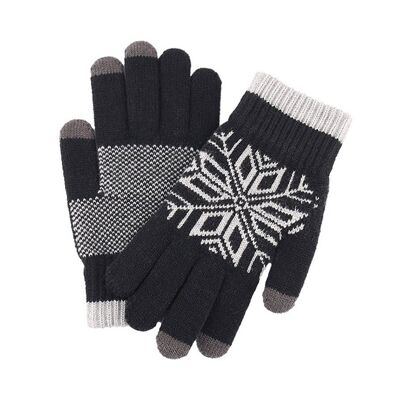 Patterned gloves | lined | ladies | gentlemen | various colors | touch screen | christmas pattern