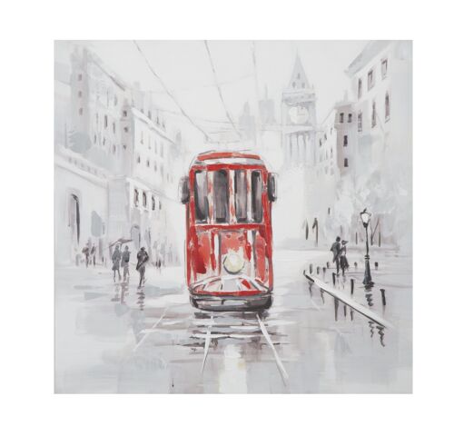 HANDMADE WALL PAINTING TRAM -A- CM 80X3X80 D031909000A