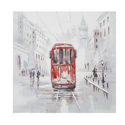 HANDMADE WALL PAINTING TRAM -A- CM 80X3X80 D031909000A