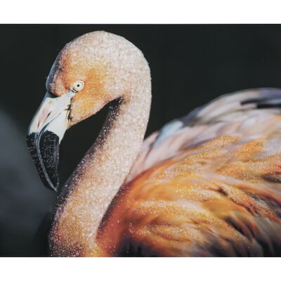 HANDGEMACHTES WANDMALEREI MIT ANWENDUNGEN -B- FLAMINGO CM 120X3,8X80 D031912000B