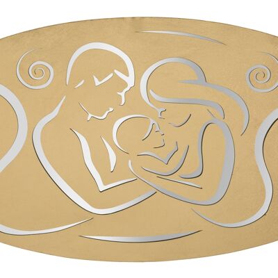 IRON WALL PANEL NATIVITY GOLD -A- CM 120X2X60 D032151000A