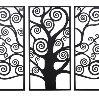 SET 3 IRON WALL PANEL ALBERO DELLA VITA BLACK CM 165X2X110
D032155000N