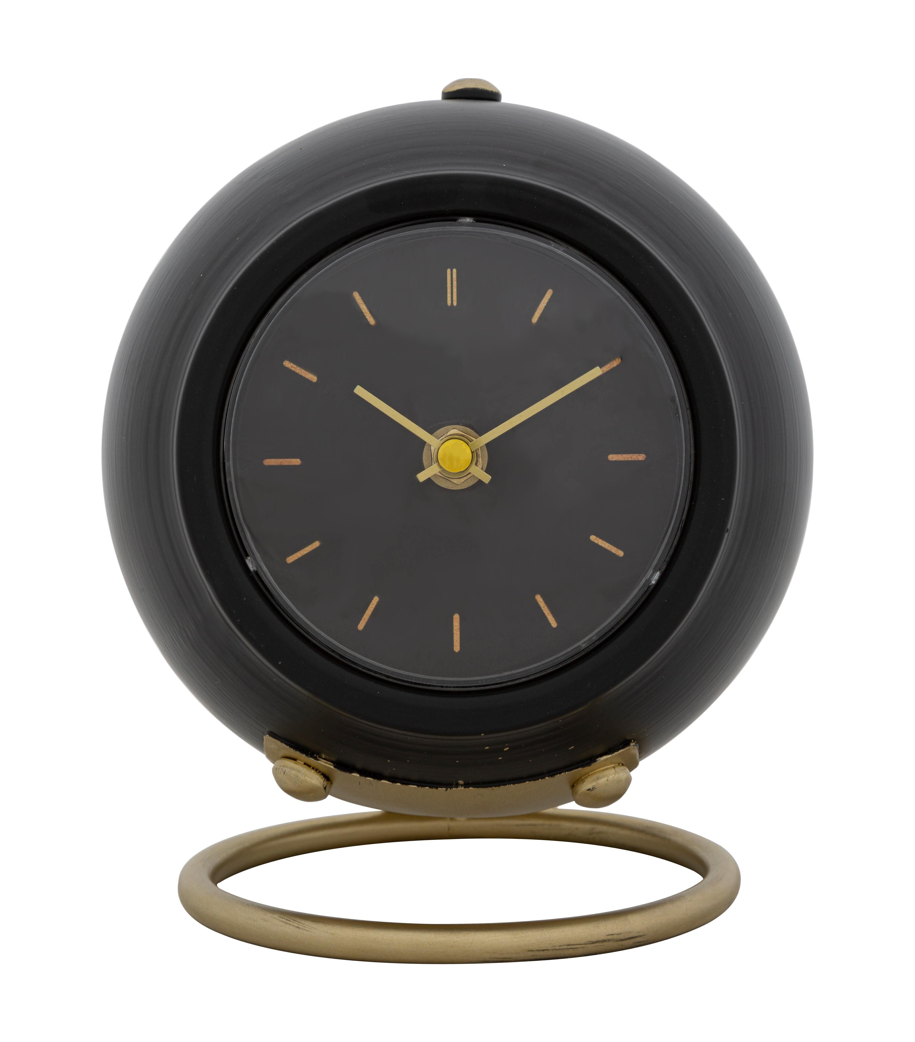 TISCHUHR KUGEL SCHWARZ CM 16X13X19 D064784000N