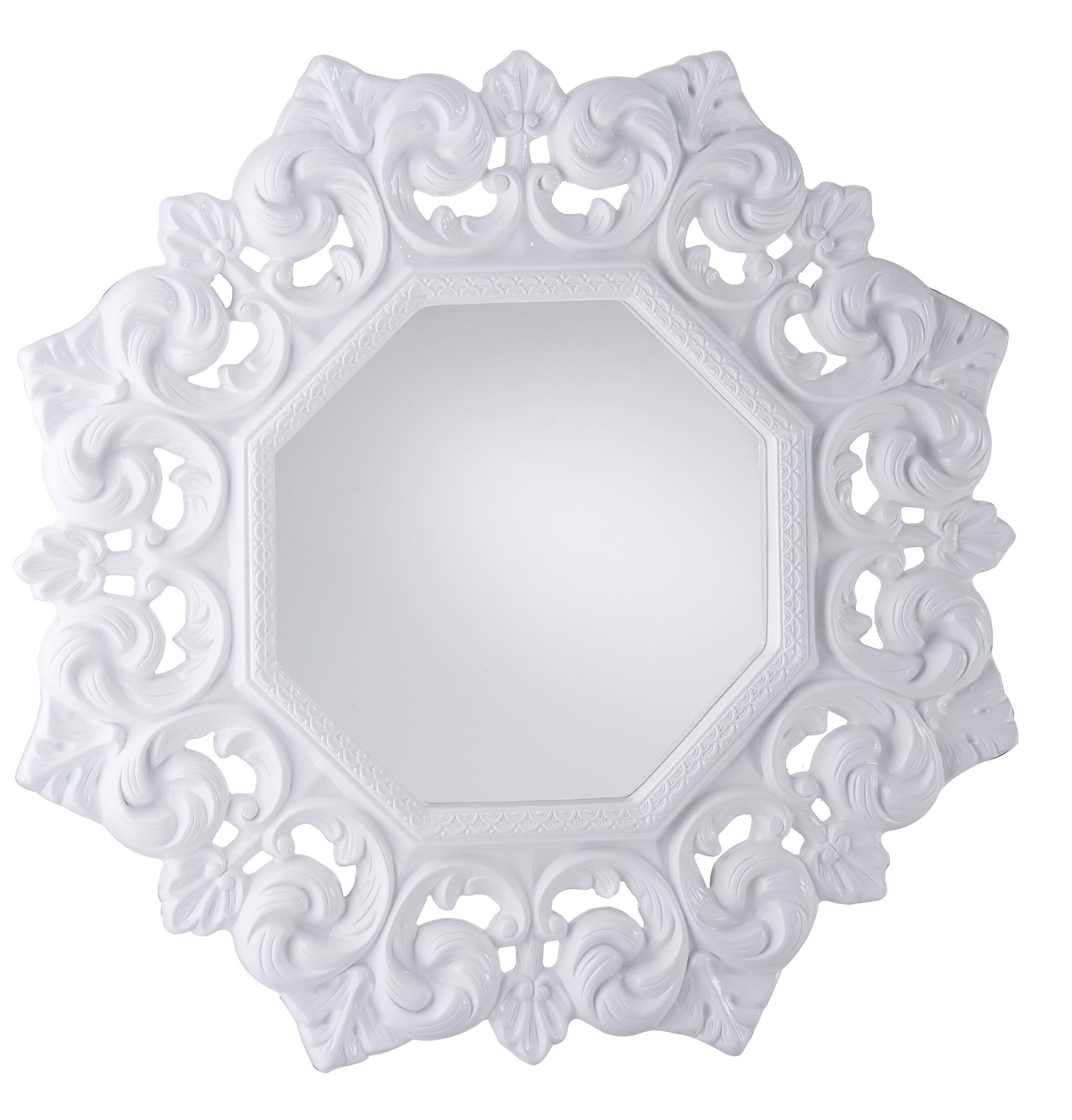 WALL MIRROR PRAGUE WHITE CM 112X5X112 D065370000B