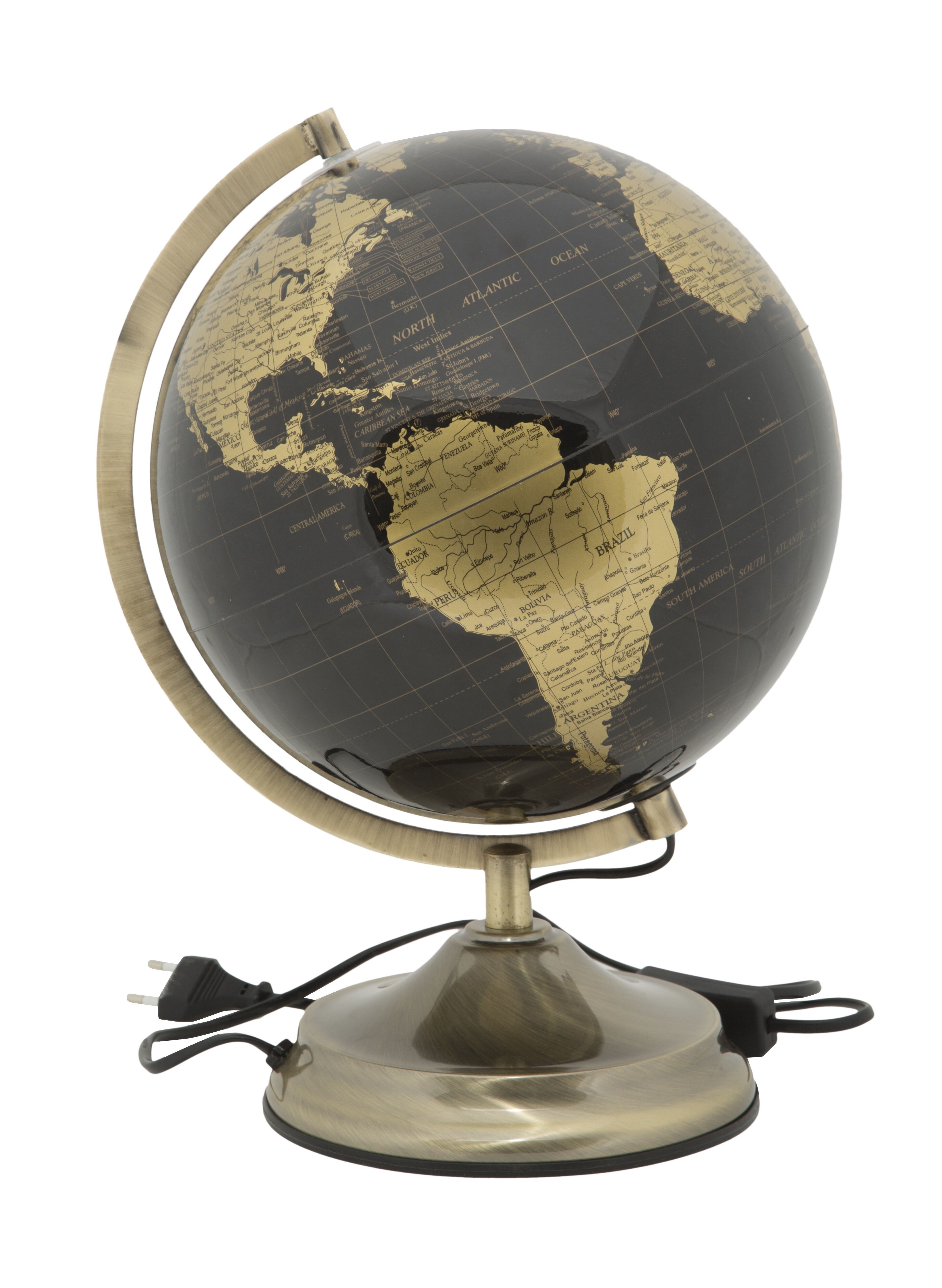 GLOBE WITH LIGHT BRONZECM Ø 25X38 D09023300BR