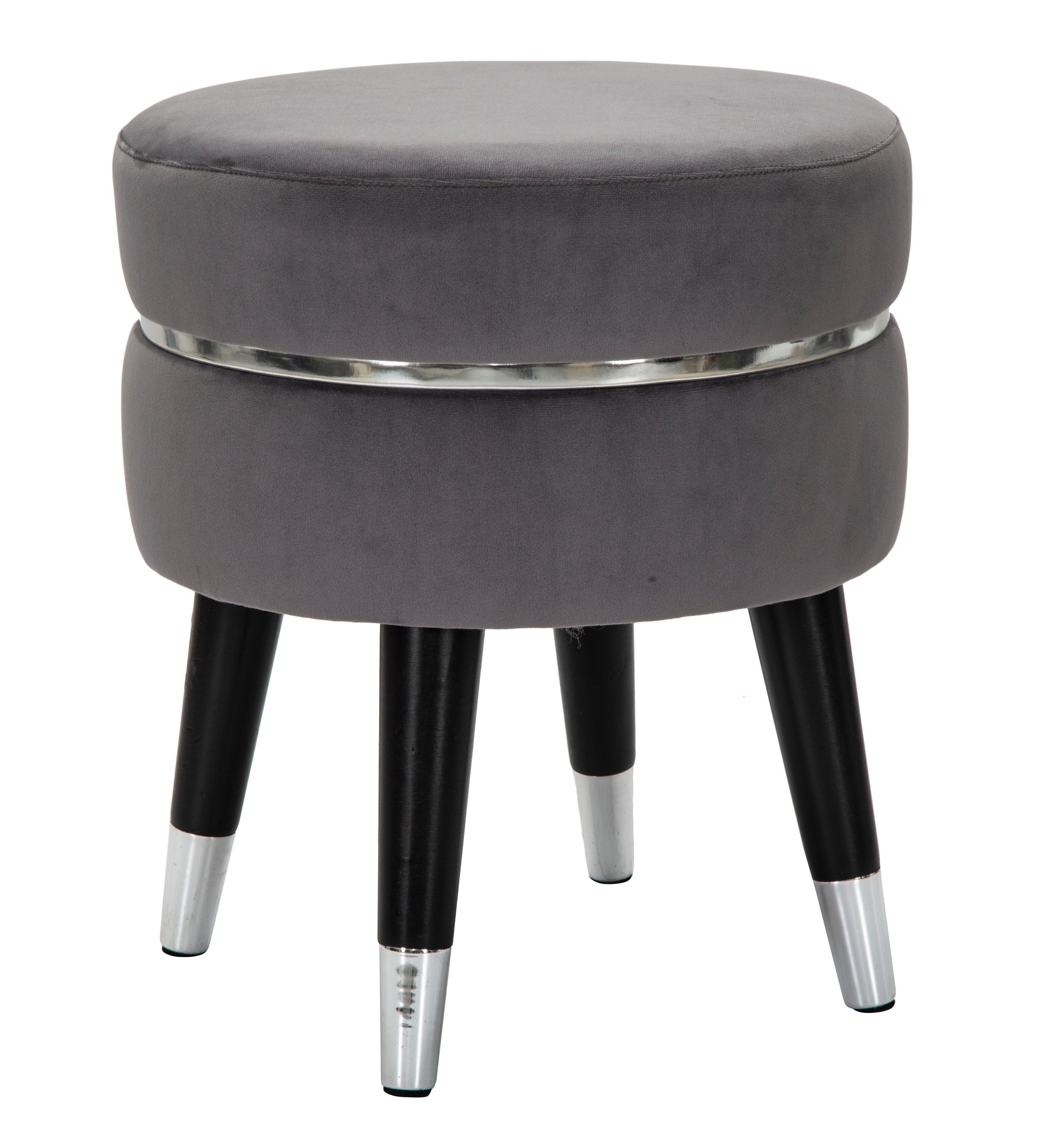 Bar Stool Paris Grigio/Silver Cm Ø 35X40,5 D14227800SA