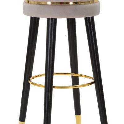 BAR STOOL PARIS GRIGIO/GOLD CM 35X74 D14227900BG