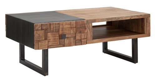 RECTANGULAR COFEE TABLE MUMBAI CM 110X60X43 (LEGNO DI ACACIA NILOTICA) D14231800CR