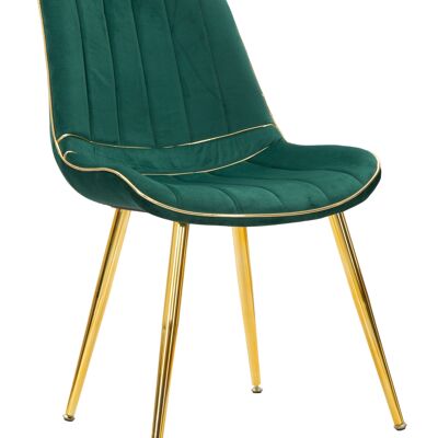 Set 2 Chairs Paris Green/Gold Set 2 Pcs Cm 51X59X79 D142337000V