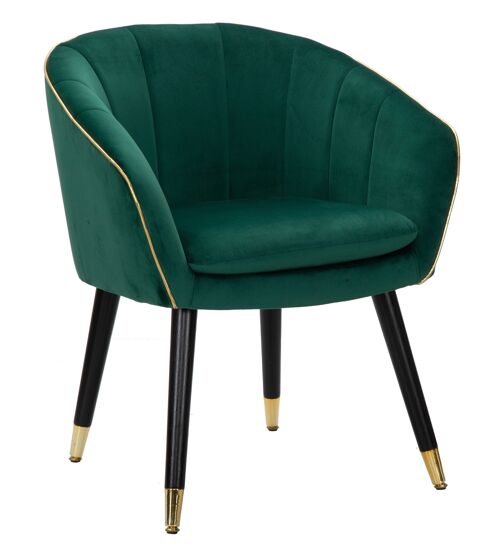 Armchair Paris Verde/Gold Cm 62X58X78 D142338000V