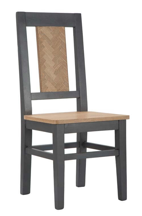 Set 2 Chairs Male' Set 2 Pcs Cm 44X44X96 (Fir Wood, Ash Veener E Mdf) D142372000S