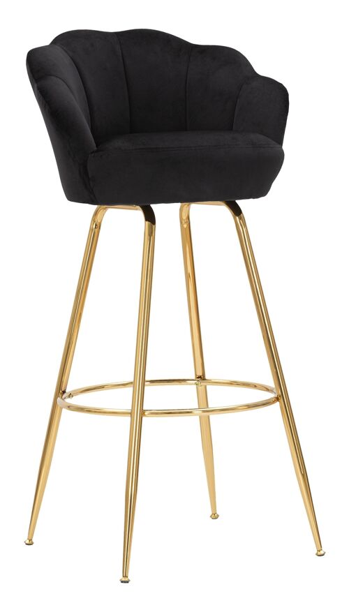 Bar Stool Bar Vienna Nero Cm 55X53X110 D142378000N