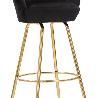 Tabouret de Bar Bar Vienna Nero Cm 55X53X110 D142378000N