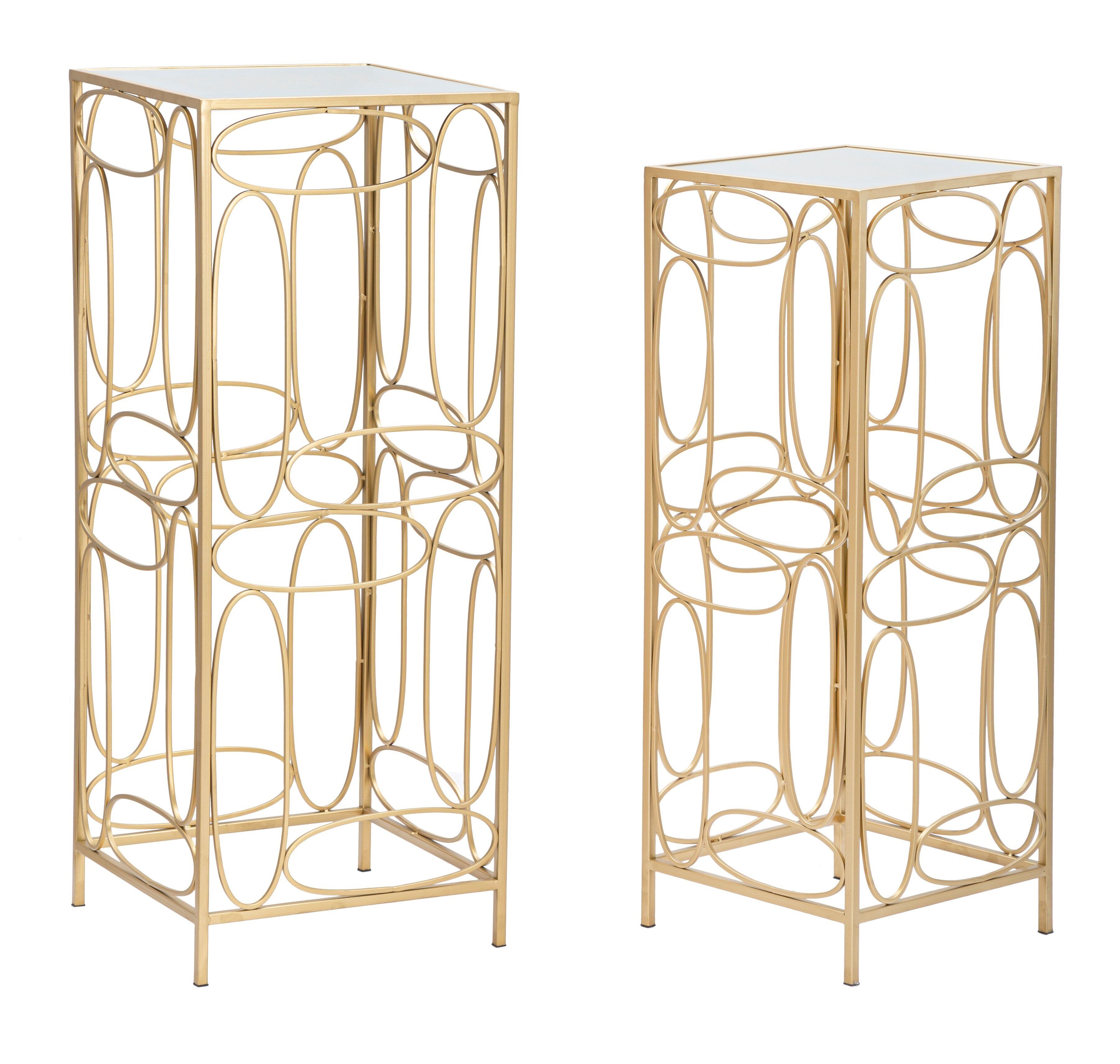 Set 2 Plant Holders Bubbles Coppia  Cm 35X35X90-30X30X80 142381000P