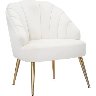 FAUTEUIL COQUILLE CRÈME CM 65X69X84 D142404000C