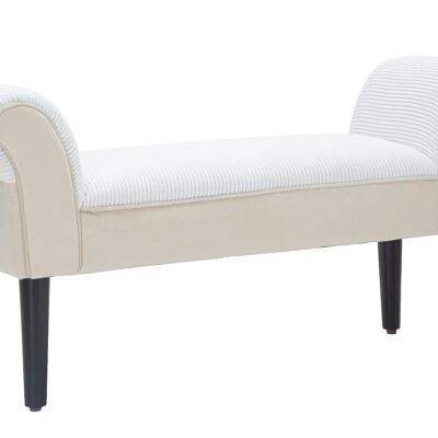 PANCA VELLUTO CREMA CM 102X31X51 D142406000C