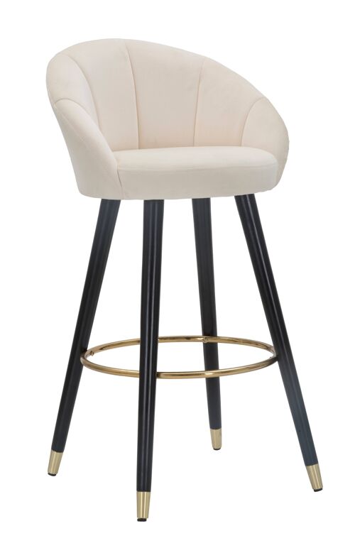 BAR STOOL PRAGUE CREMA CM 55X56X104 D142476000C