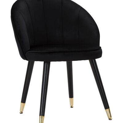 SEDIA LOTY NERA CM 57X58X80 D142477000N