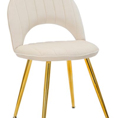 LOT DE 2 CHAISES FLEX CRÈME CM 52X48X78 D142479000C