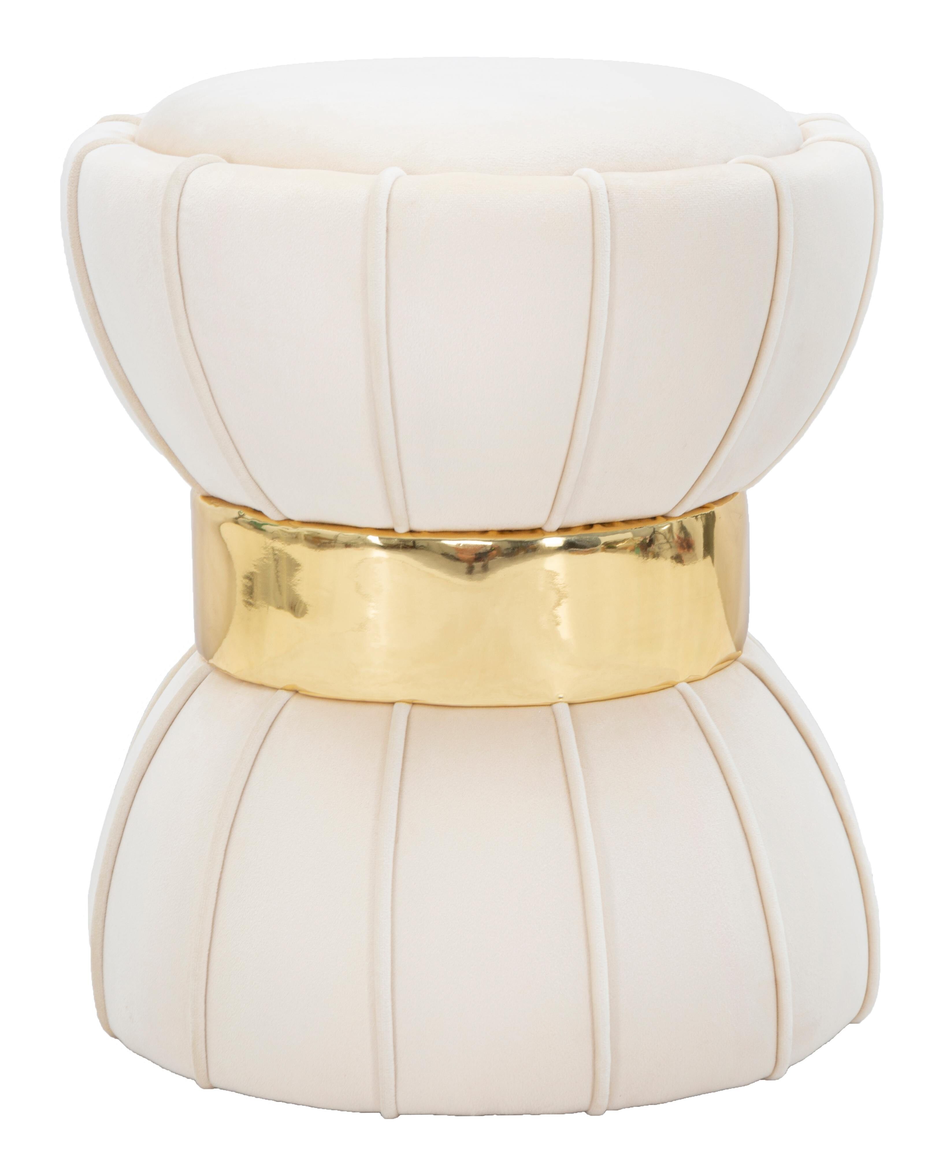 HOCKER BLUME CREME CM 40X44 D142503000C