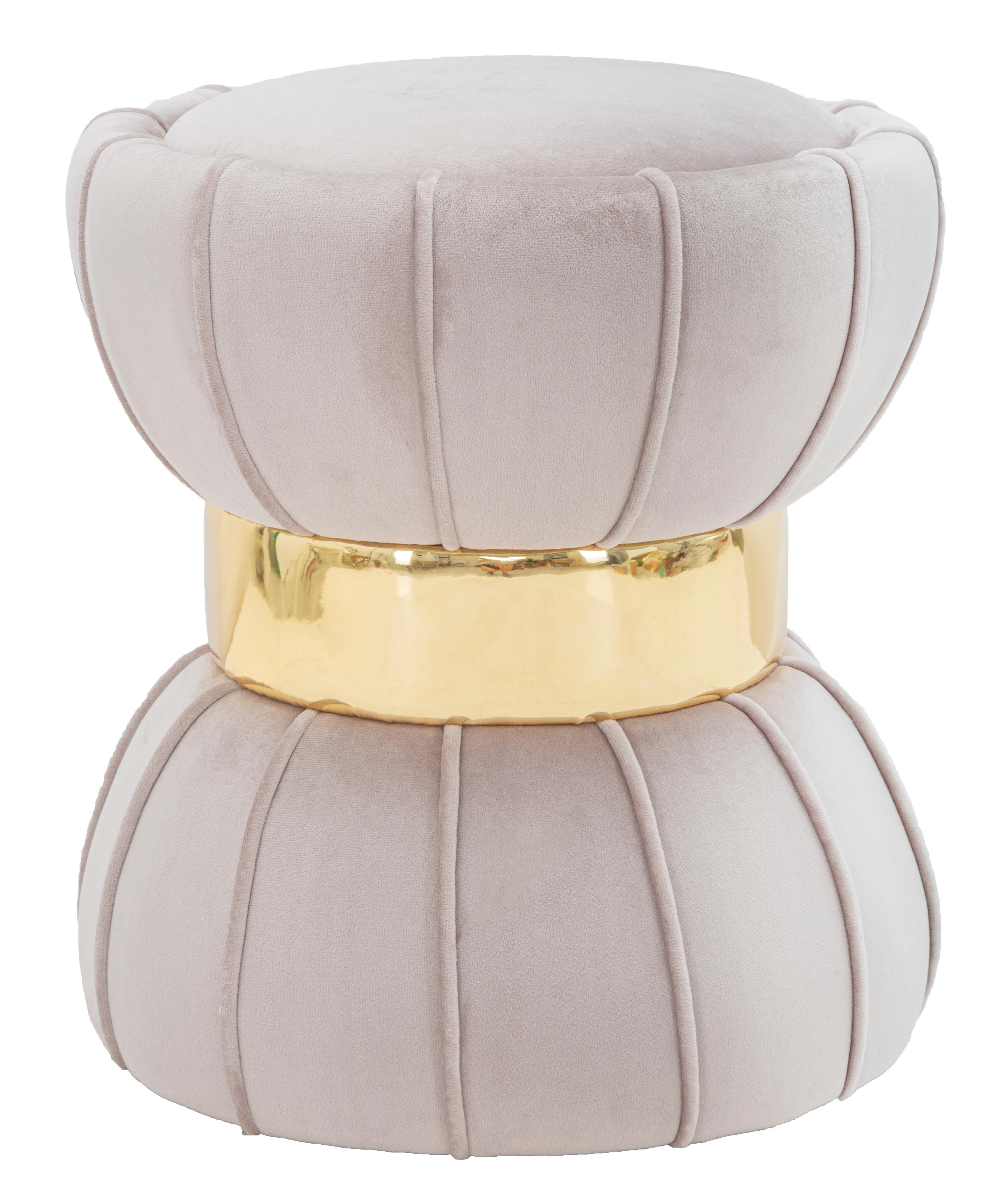 HOCKER BLUME GRAU CM 40X44 D142503000G